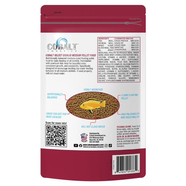 Cichlid Medium Pellets - Select