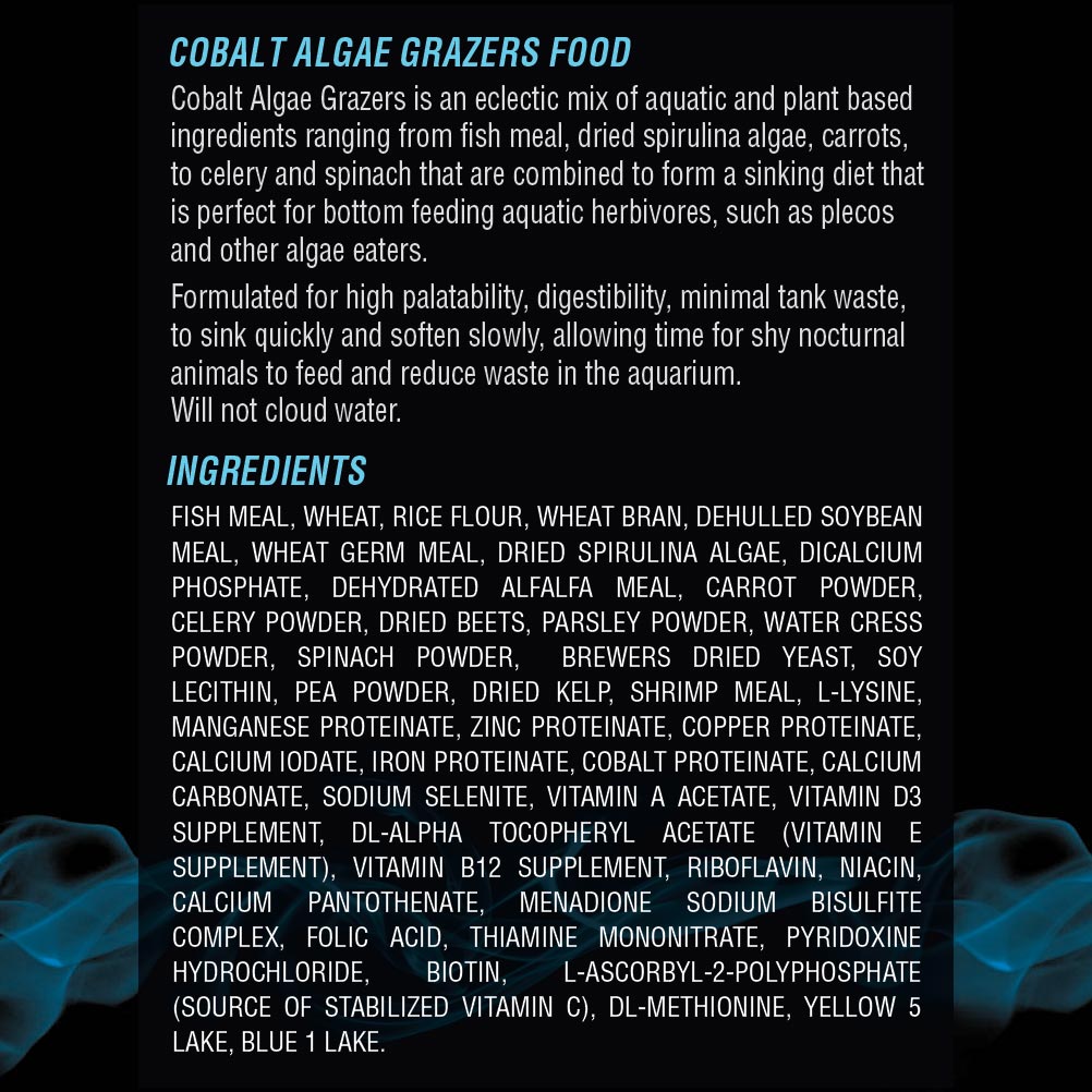 Algae Grazers Fish Food Ingredients