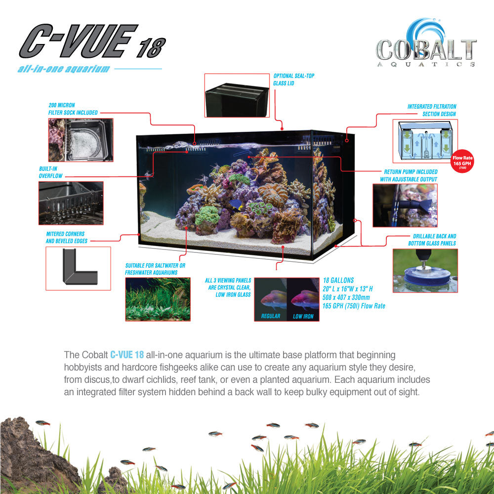 C-Vue 18 Gallon All-In-One Aquarium