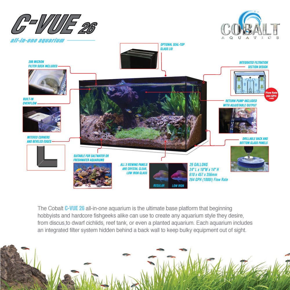 C-Vue 26 Gallon All-In-One Aquarium