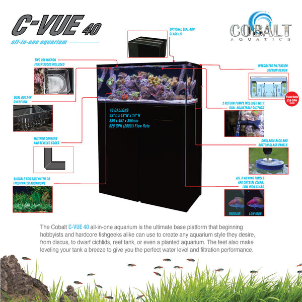 C-Vue 40 Gallon All-In-One Aquarium