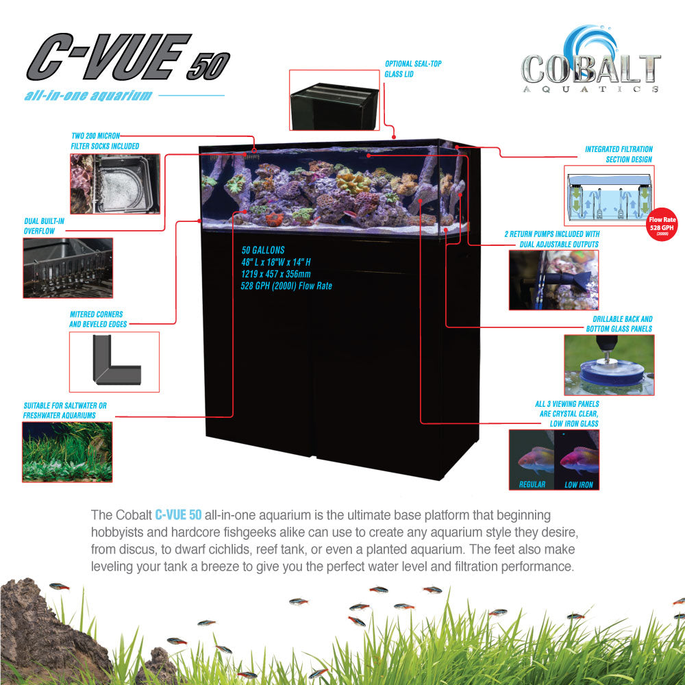 C-Vue 50 Gallon All-In-One Aquarium