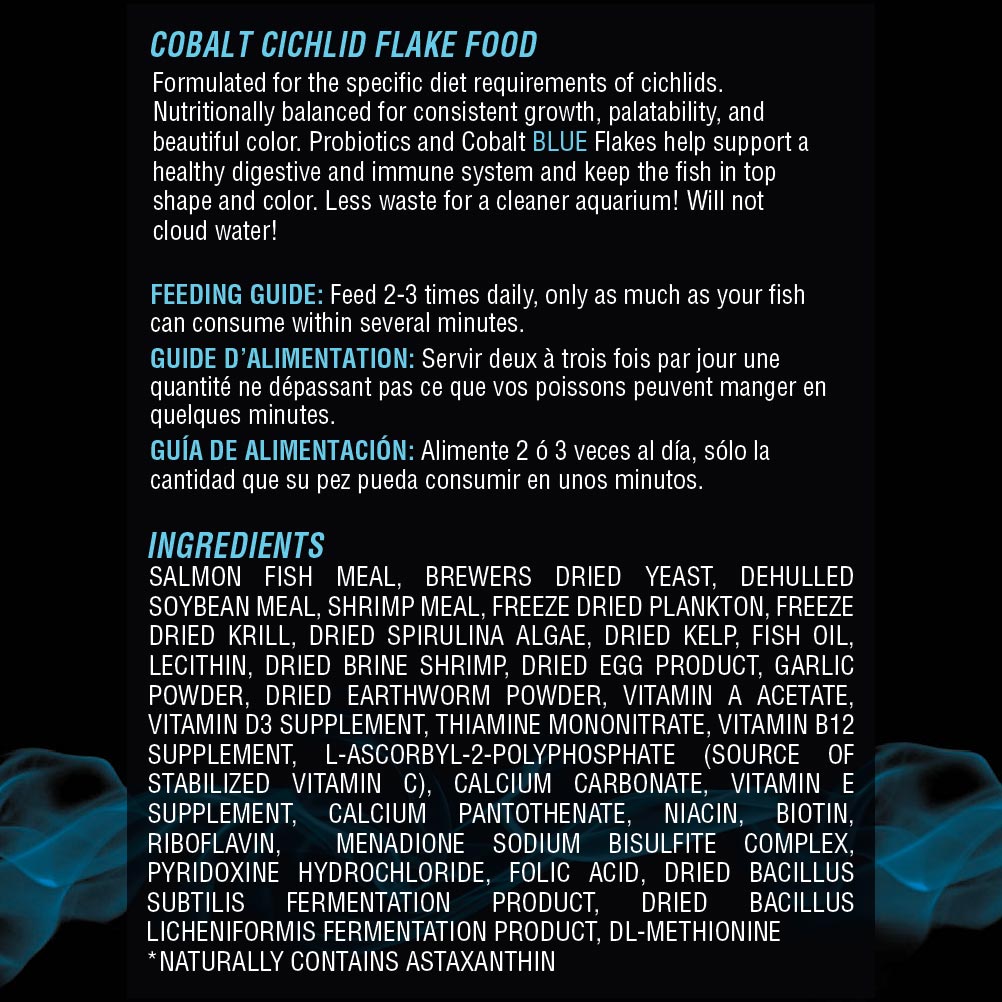 Cichlid Flake Ingredients