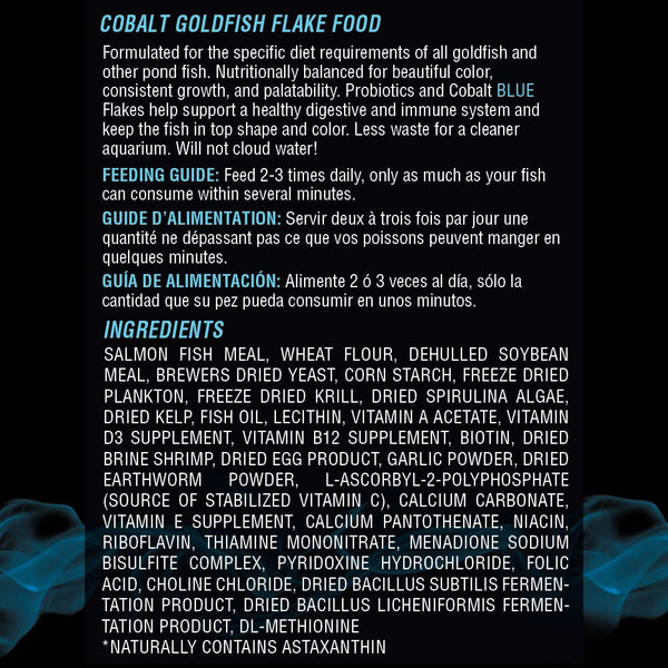 Goldfish Flake Ingredients