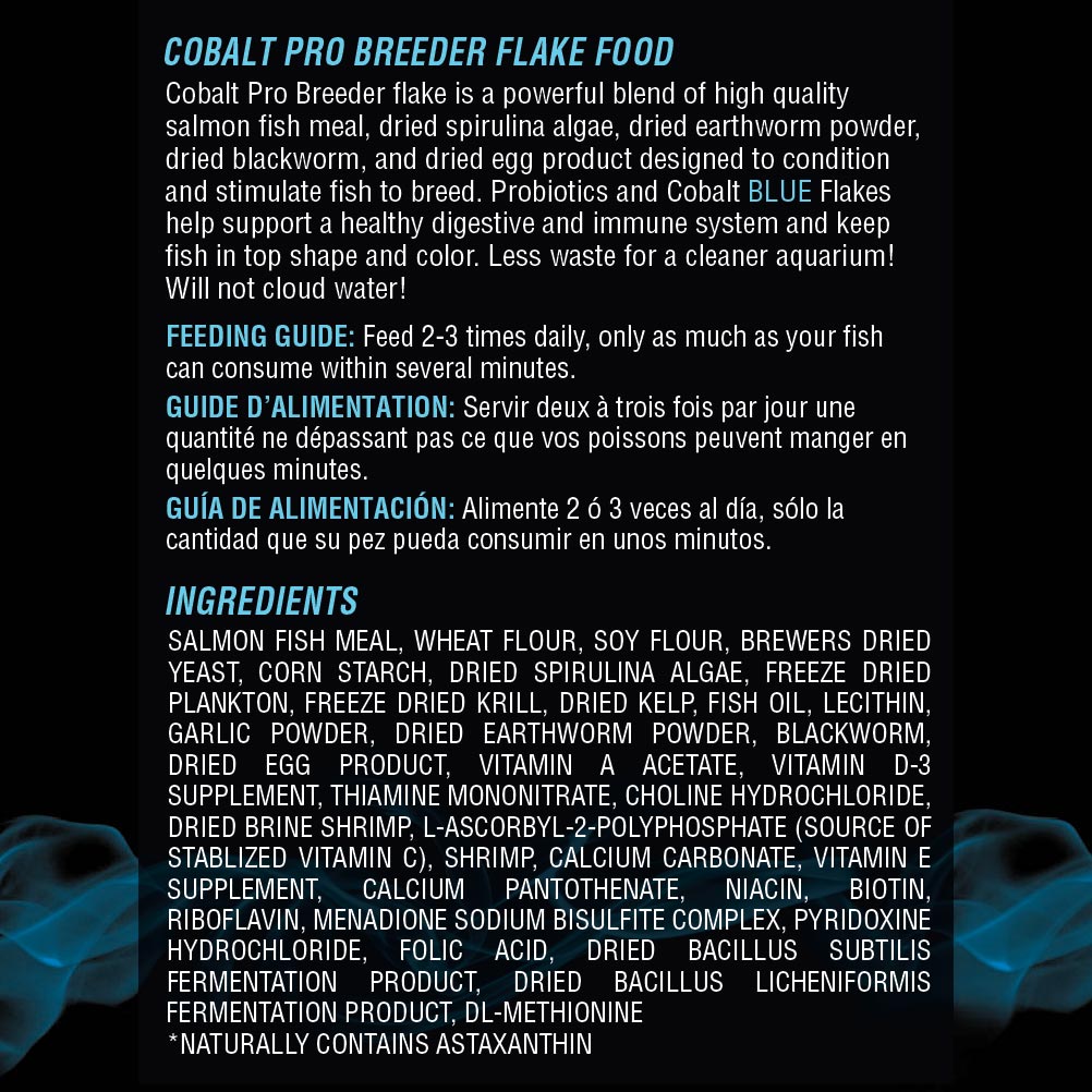 Pro Breeder Flake Ingredients 