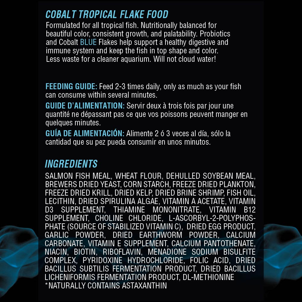 Tropical Flake Ingredients