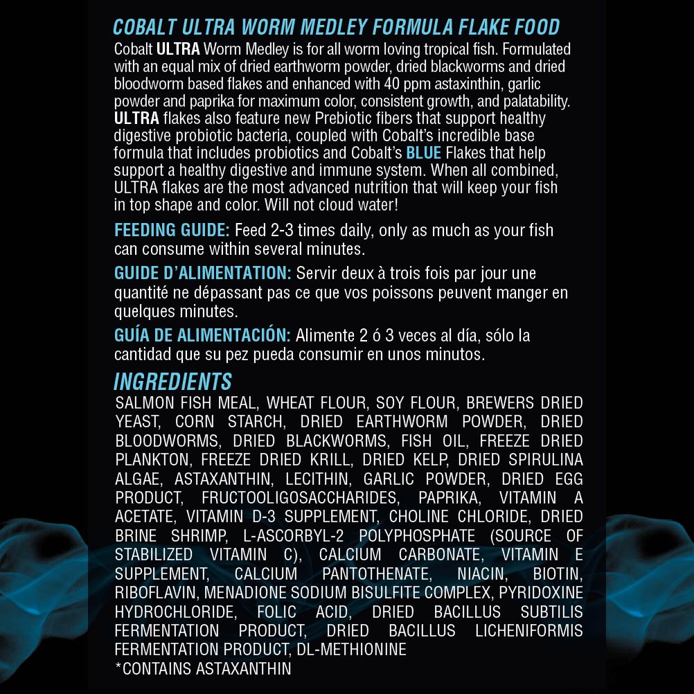 Ultra Worm Medley Flake Ingredients 