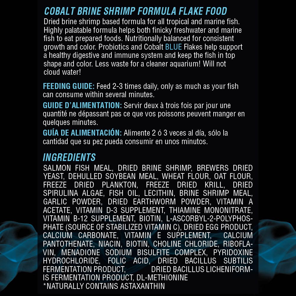 Brine Shrimp Flake Ingredients 