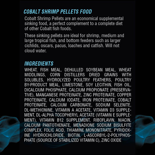 Shrimp Pellets Ingredients 