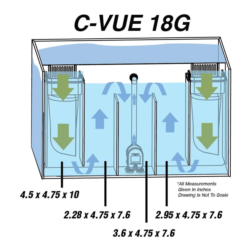C-Vue 18 Gallon All-In-One Aquarium